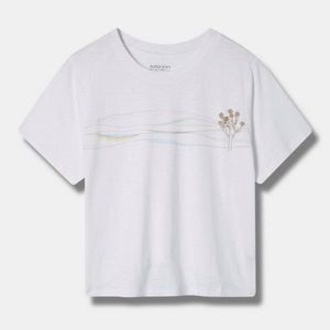 NWT Torrid Joshua Tree Classic Fit Super Soft Skin Crew Neck Baby Tee